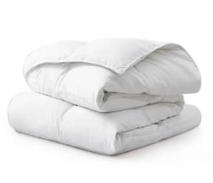 White Noise Goose Down and Feather Comforter