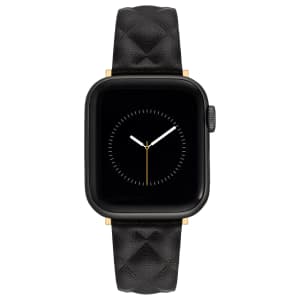 ANNE KLEIN Quilted Leather Band for Apple Watch