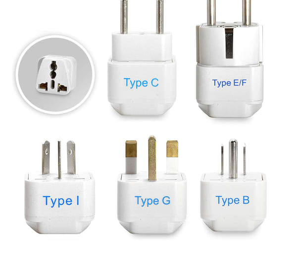 Ceptics European Travel Plug Adapter (Type C), Universal to European EU,  Power Charge your Electronics in Italy, Greece, Germany, Outlet Adaptor 3