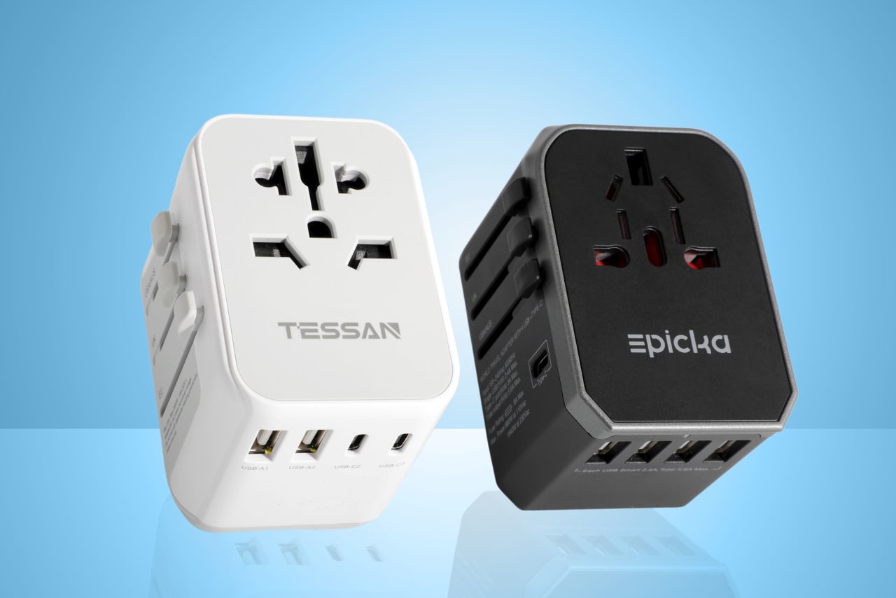 World Travel Adapter Kit with 2 USB Ports & 2 Outlets