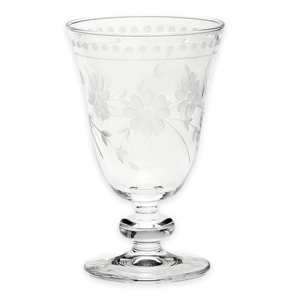 Vintage Etched Goblets, Set of 8