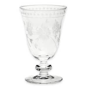 WILLIAMS SONOMA Vintage Etched Goblets, Set of 8