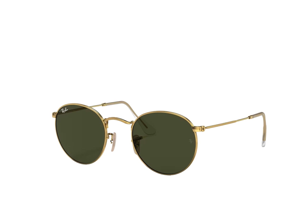 Pilot Metal Angular Frame Gold Sunglasses