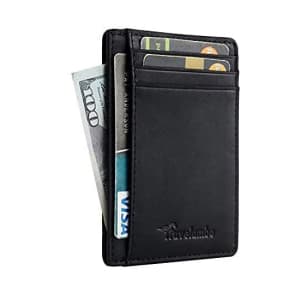 Travelambo Minimalist Leather RFID Blocking Wallet