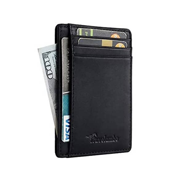 Large Crossgrain Leather Slim Wallet