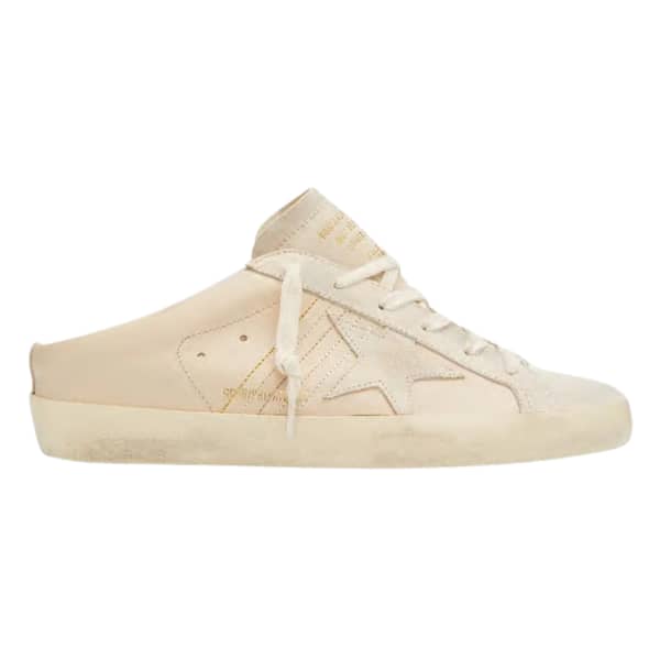 Sabot Mixed Leather Star Slide Sneakers