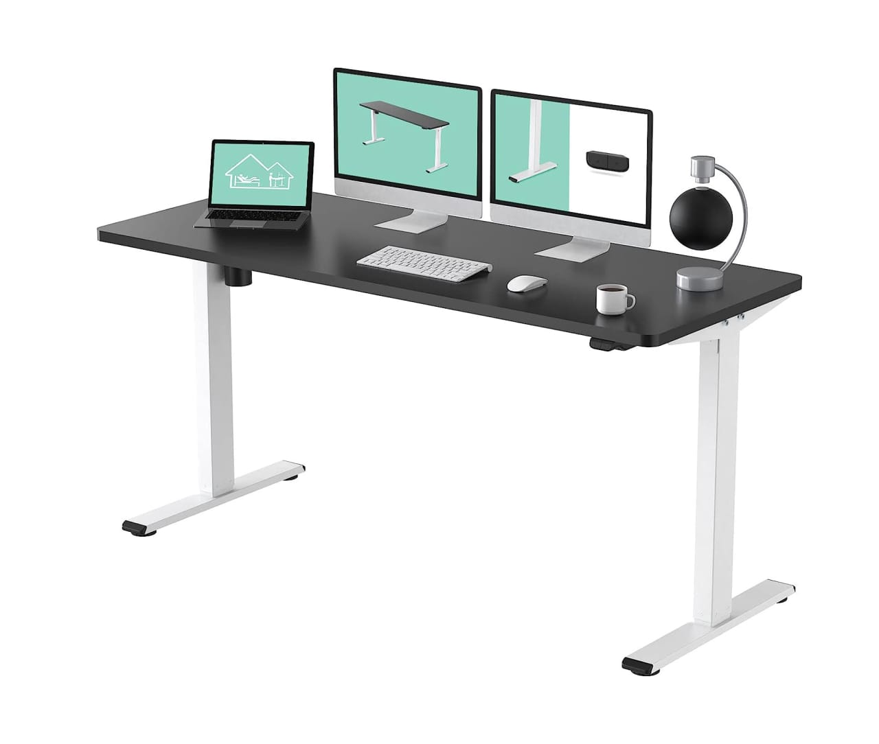 Uplift Desk (48 X 30 Inch) Standing Desk 2-Leg V2 Adjustable Stand