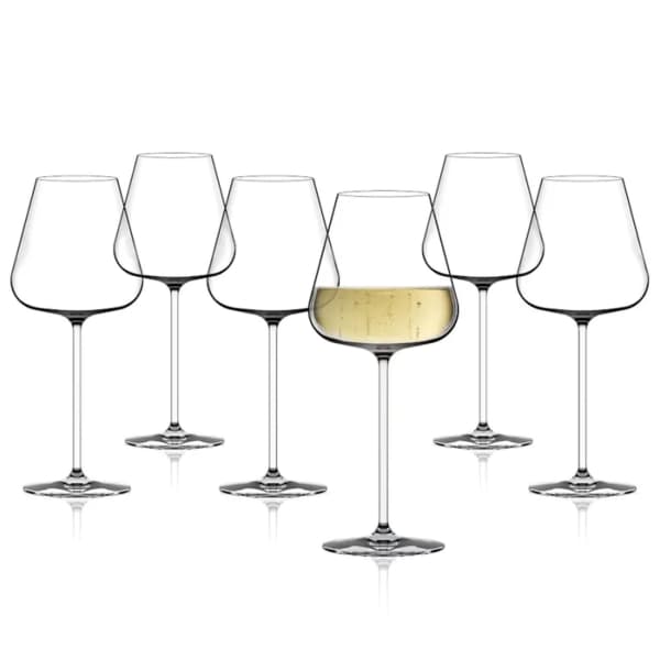 Tannon Water Glasses (Set of 4) in White | Arhaus
