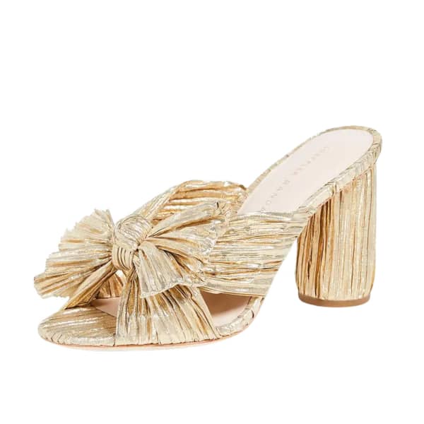 Penny Pleated Bow Sandals