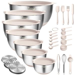 Wildone Stainless Steel Mixing Bowls with Airtight Lids, 27 Pieces