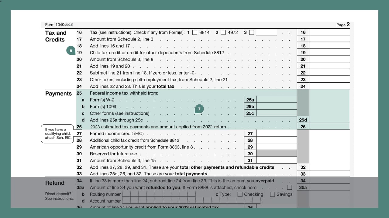 How to Fill Out a Form 1040 Buy Side from WSJ