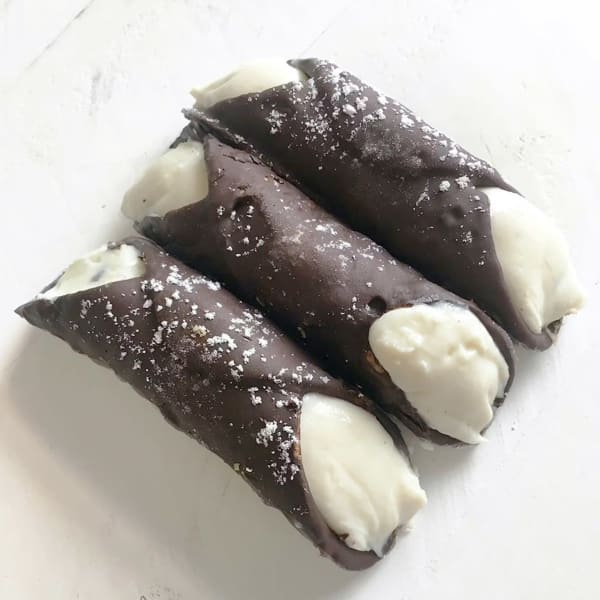 Large Hand Dipped Belgian Chocolate Cannoli, 12 Pack